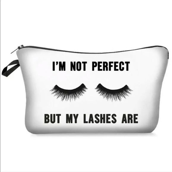 Other - I’m Not Perfect But My Lashes Are Makeup Bag